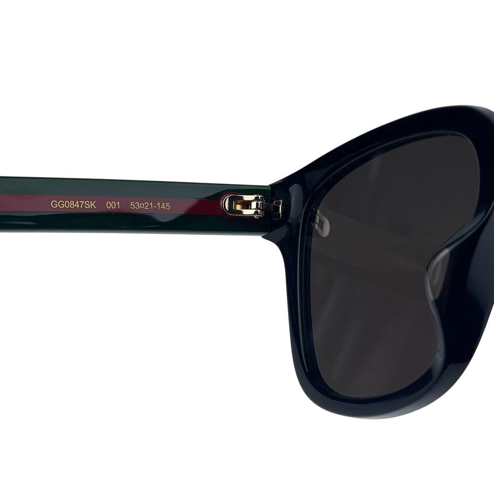 Gucci Black Green Red Sunglasses Acetate GG0847SK - Picture 4 of 7
